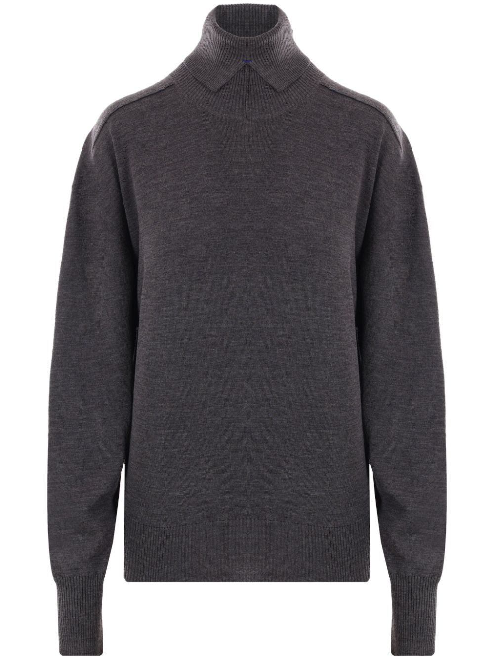 BURBERRY Elegant High-Neck Wool Sweater