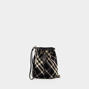 BURBERRY Mini Drawstring Pouch Handbag for Women - FW24 Collection