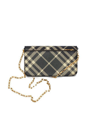 BURBERRY Mini Check Print Crossbody Handbag