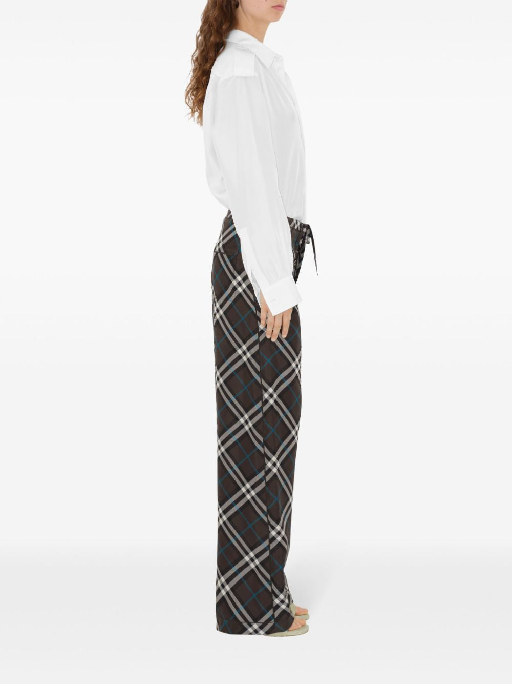 BURBERRY Chic Checkered Pants for Women