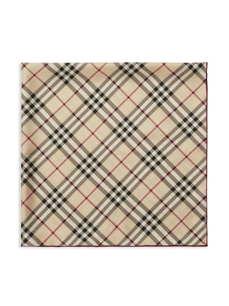 BURBERRY Luxurious Check Silk Scarf for Women