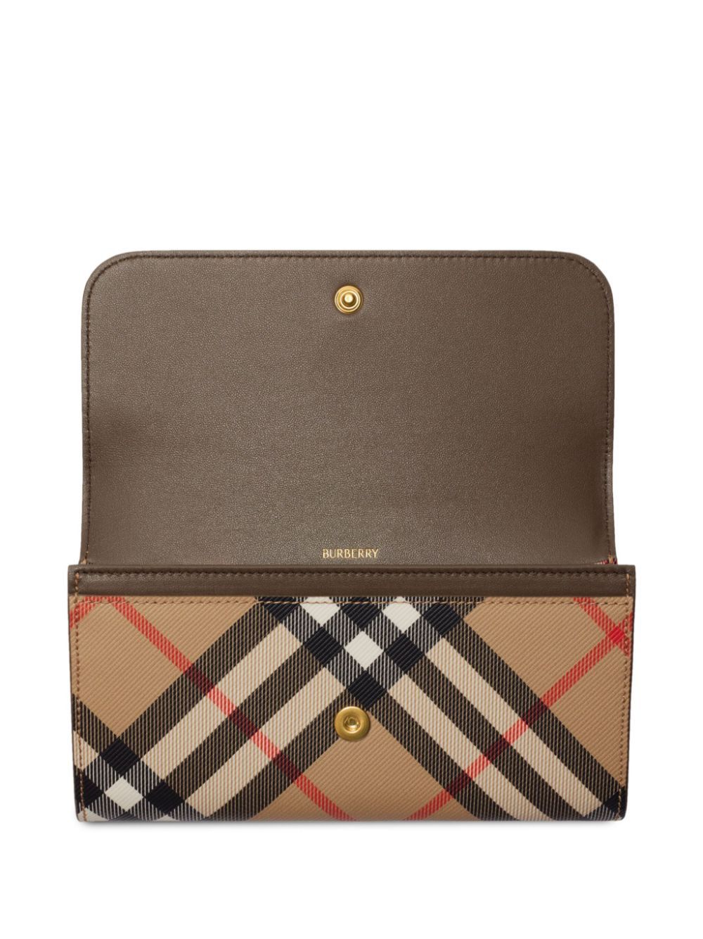 BURBERRY Checkered Design Mini Wallet for Women