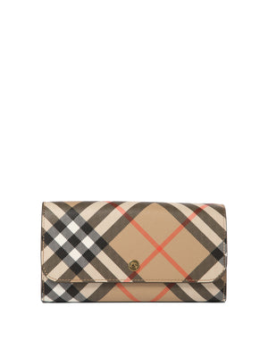 BURBERRY Mini Check Flap Wallet