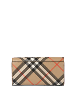 BURBERRY Mini Check Flap Wallet