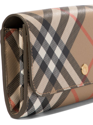 BURBERRY Mini Check Flap Wallet