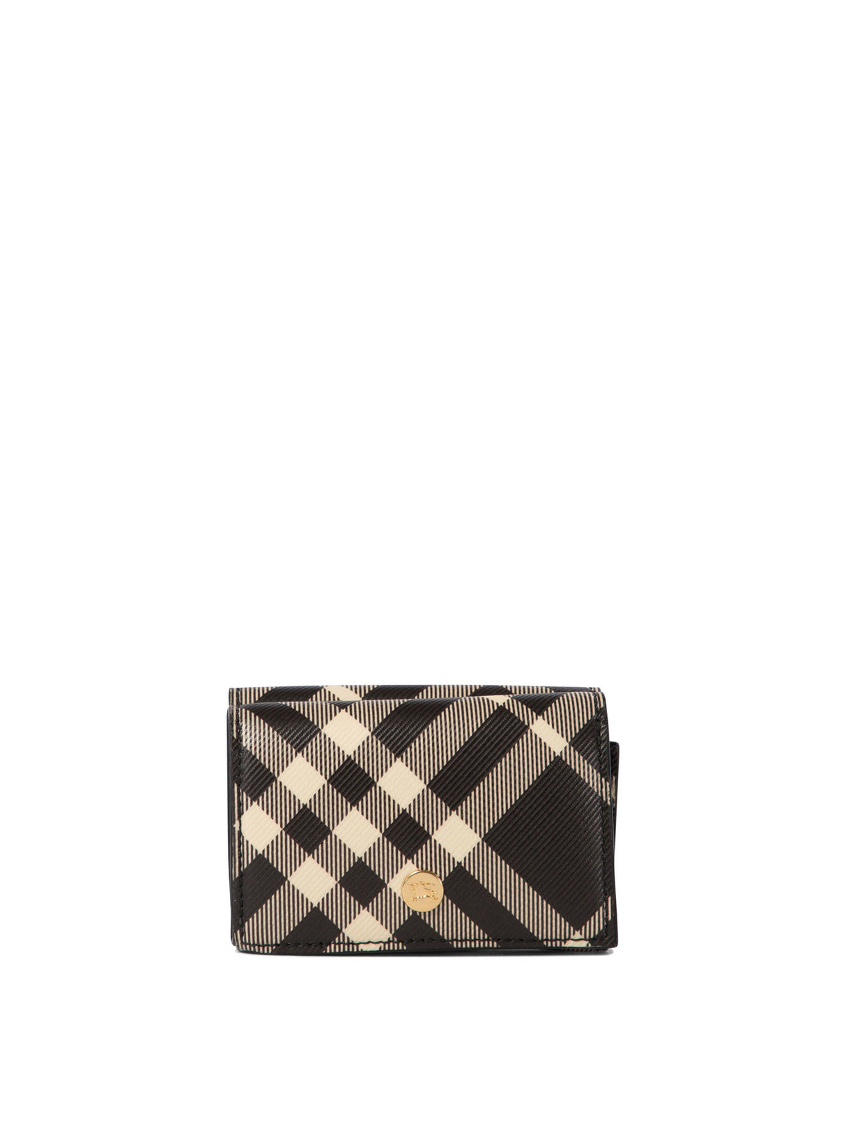 BURBERRY Compact Check Mini Wallet 10x8.5x2.5 cm