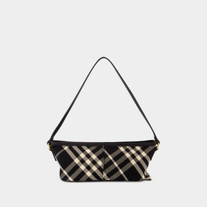 BURBERRY Vintage Check Pattern Shoulder Handbag