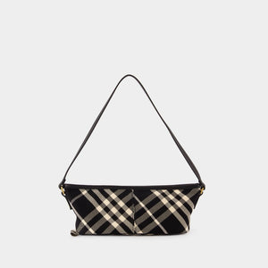 BURBERRY Vintage Check Pattern Shoulder Handbag