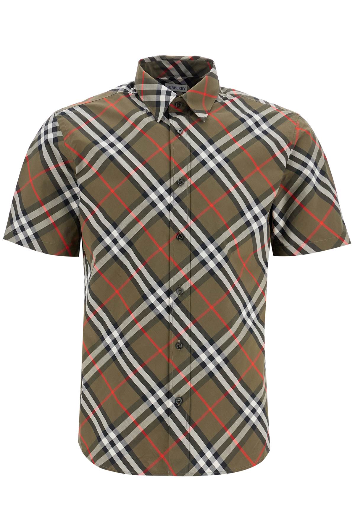 BURBERRY Cotton Short-Sleeved Shirt for Men - Regular Fit