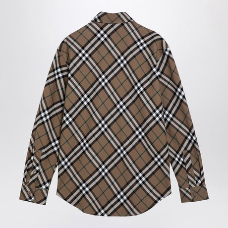 BURBERRY Checkered Design Cotton Shirt for Men