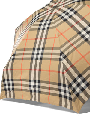 BURBERRY Mini Check Folding Umbrella