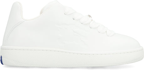 BURBERRY Elegant White Leather Low-top Sneaker