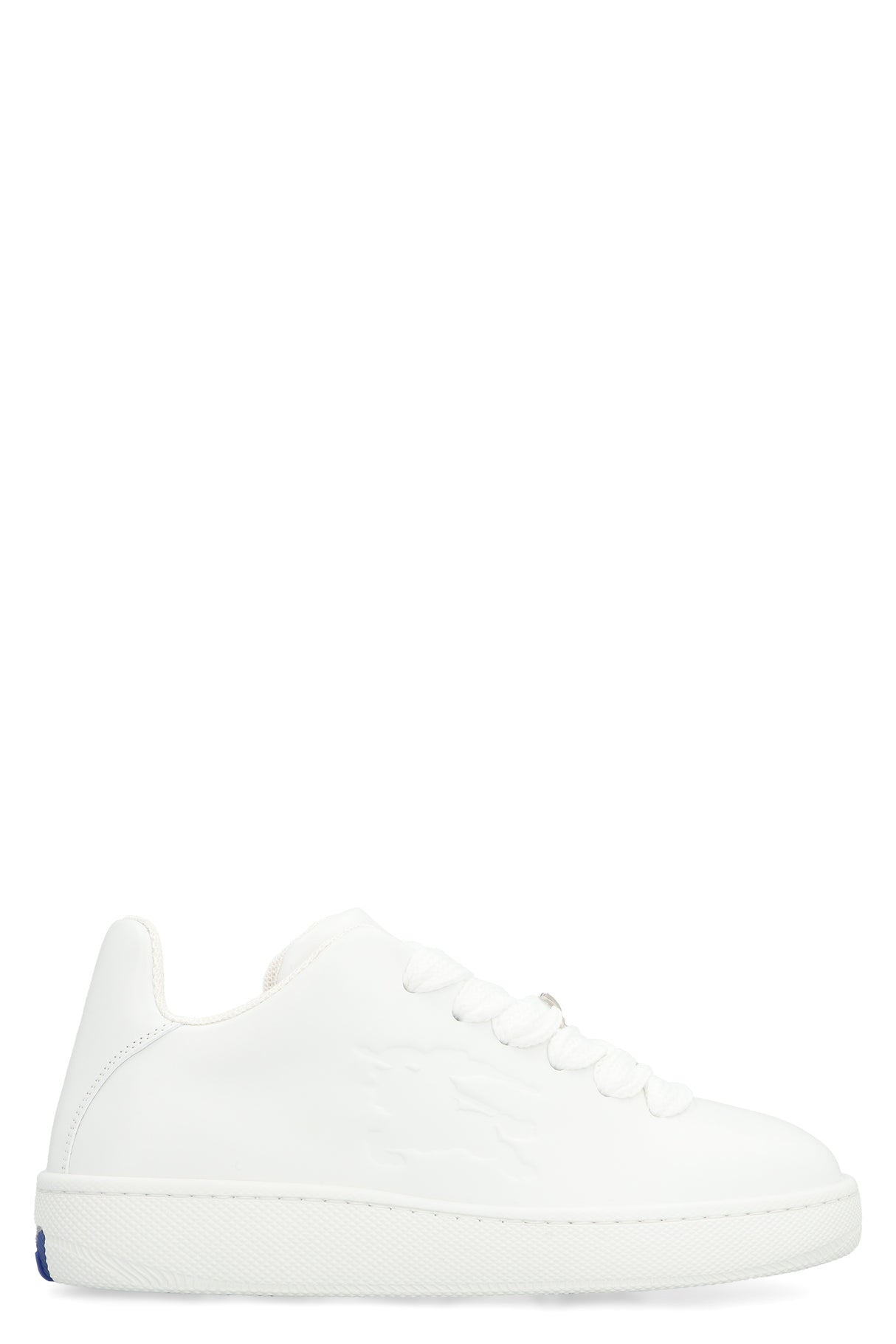 BURBERRY Elegant White Leather Low-top Sneaker