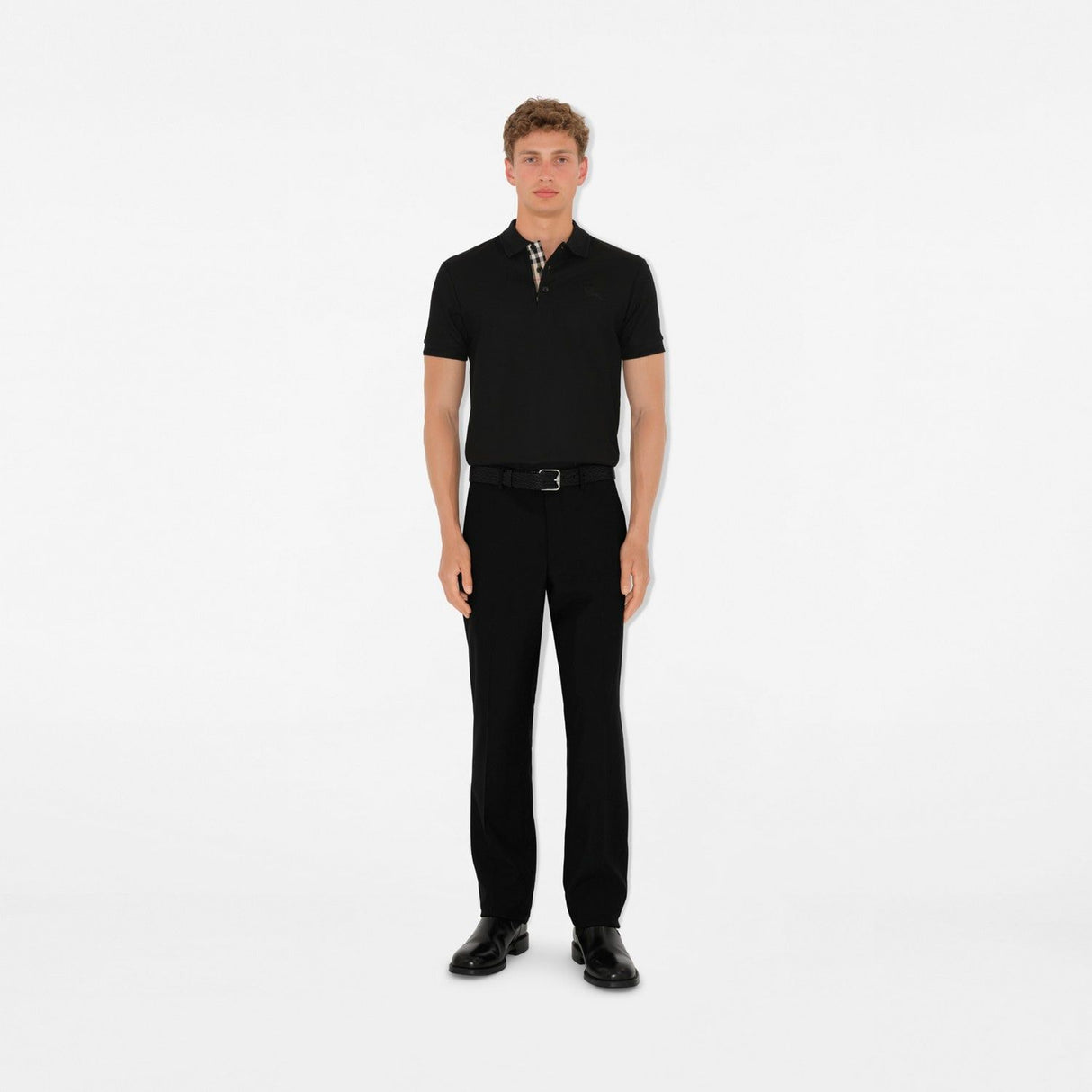 BURBERRY Eddie Classic Polo for Men - FW24 Collection