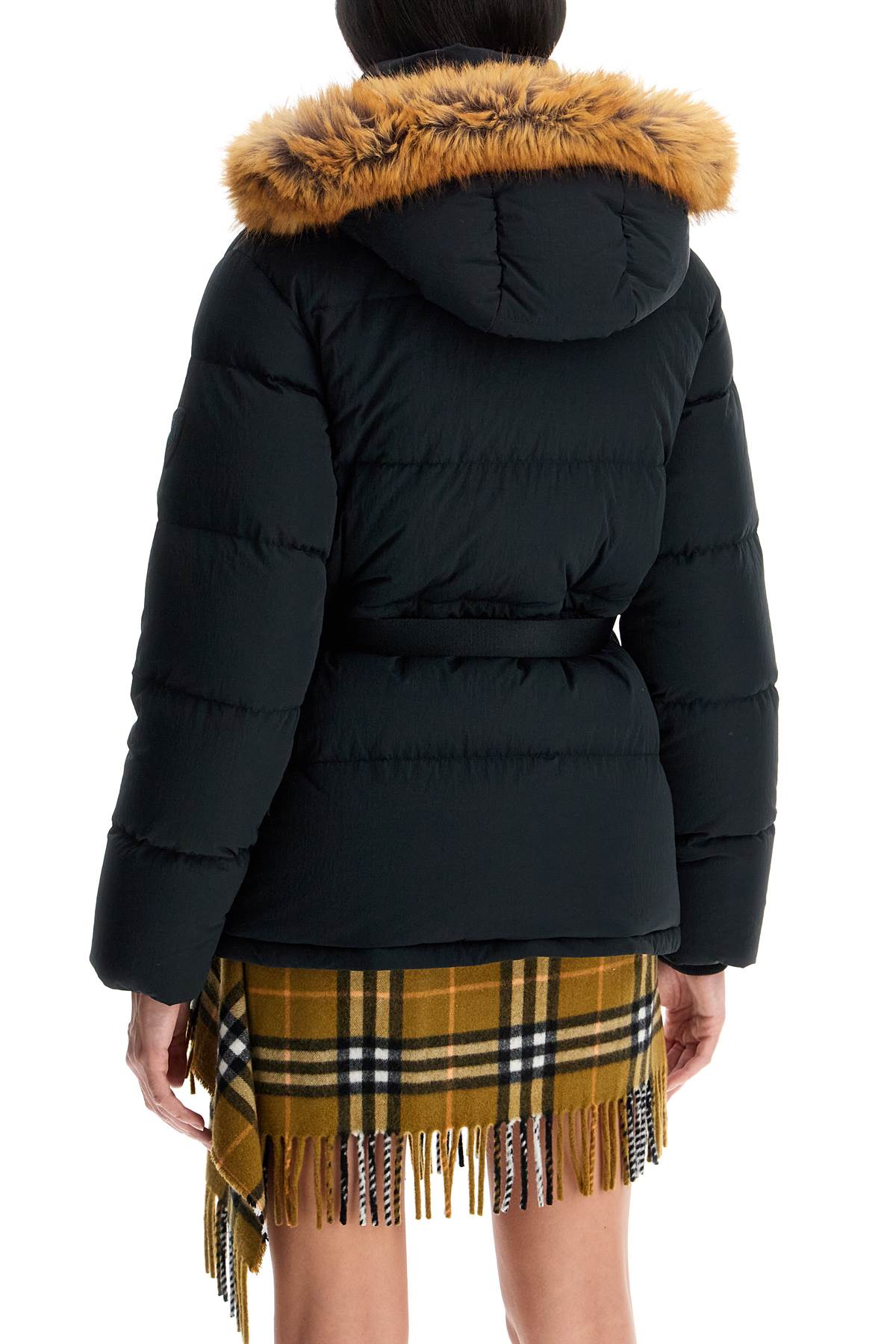 BURBERRY Mini Down Jacket with Removable Hood