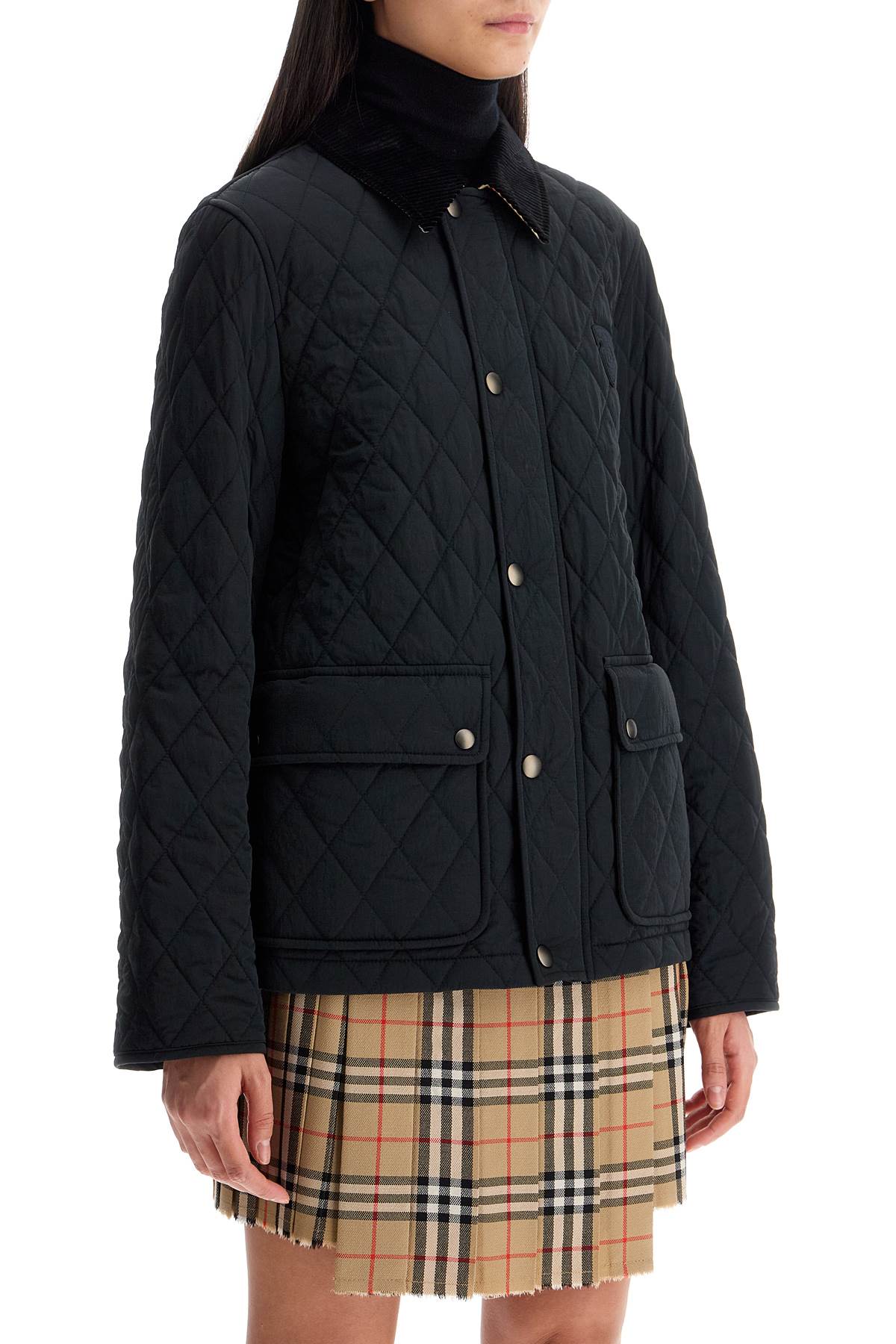 BURBERRY Quilted B Shield Jacket - Size S