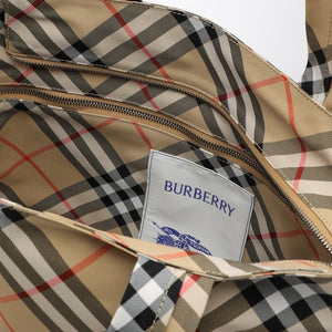 BURBERRY Mini Sand Check Tote Handbag