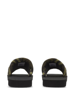 BURBERRY Trek Slide Check Sandals for Men