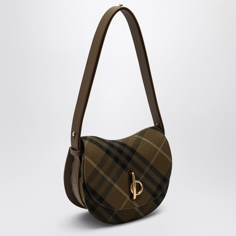 BURBERRY Mini Checkered Crossbody Handbag