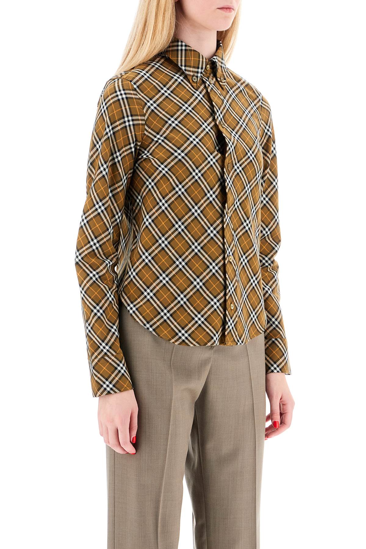 BURBERRY Classic Multicolor Check Cotton Shirt