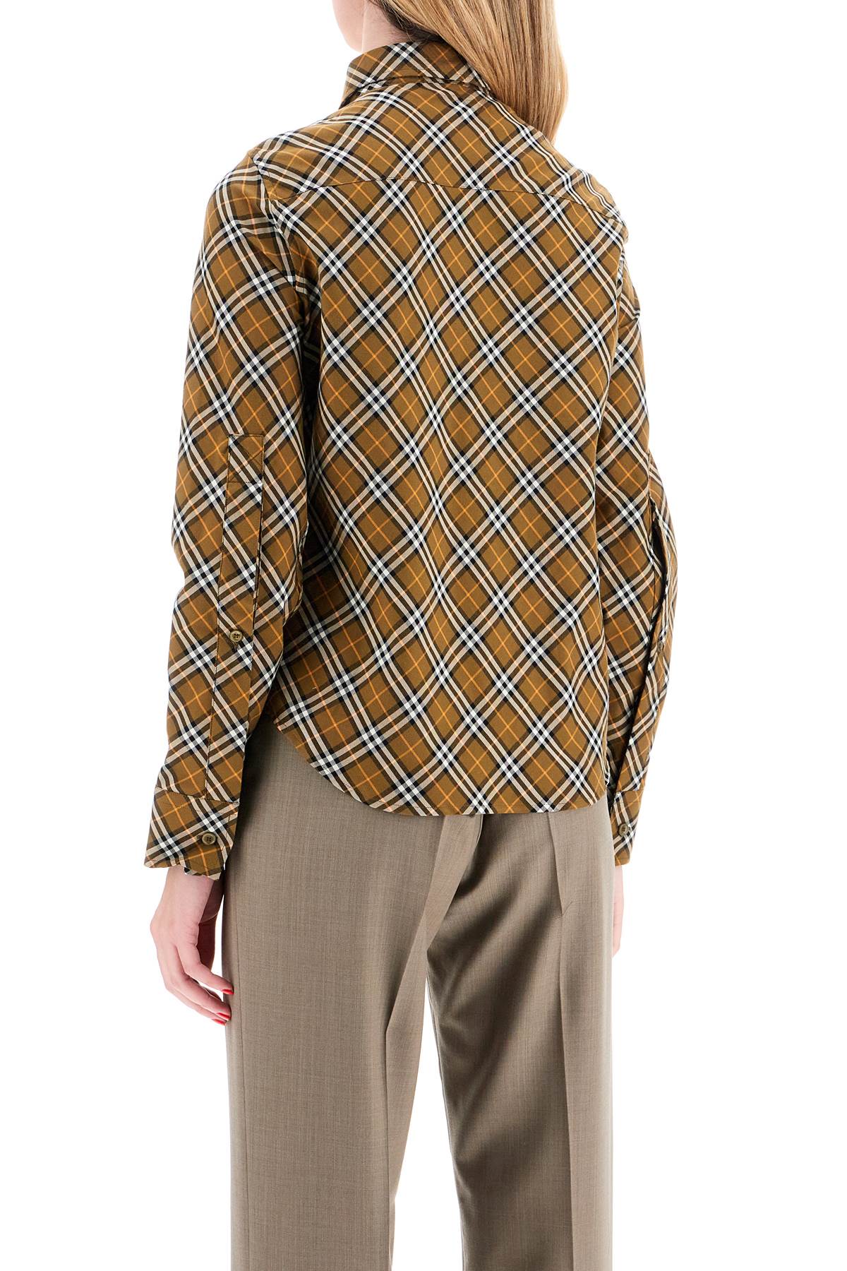 BURBERRY Classic Multicolor Check Cotton Shirt