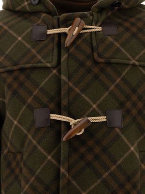 BURBERRY Check Duffle Jacket - Regular Fit for Men