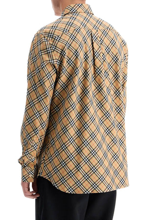 BURBERRY Classic Long-Sleeved Checkered Shirt - Size L