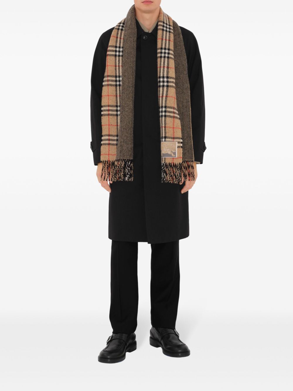 BURBERRY Checked Cashmere-Wool Scarf