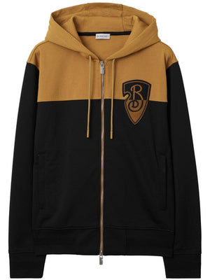 BURBERRY Shield Logo Zip-Up Hoodie - Men’s