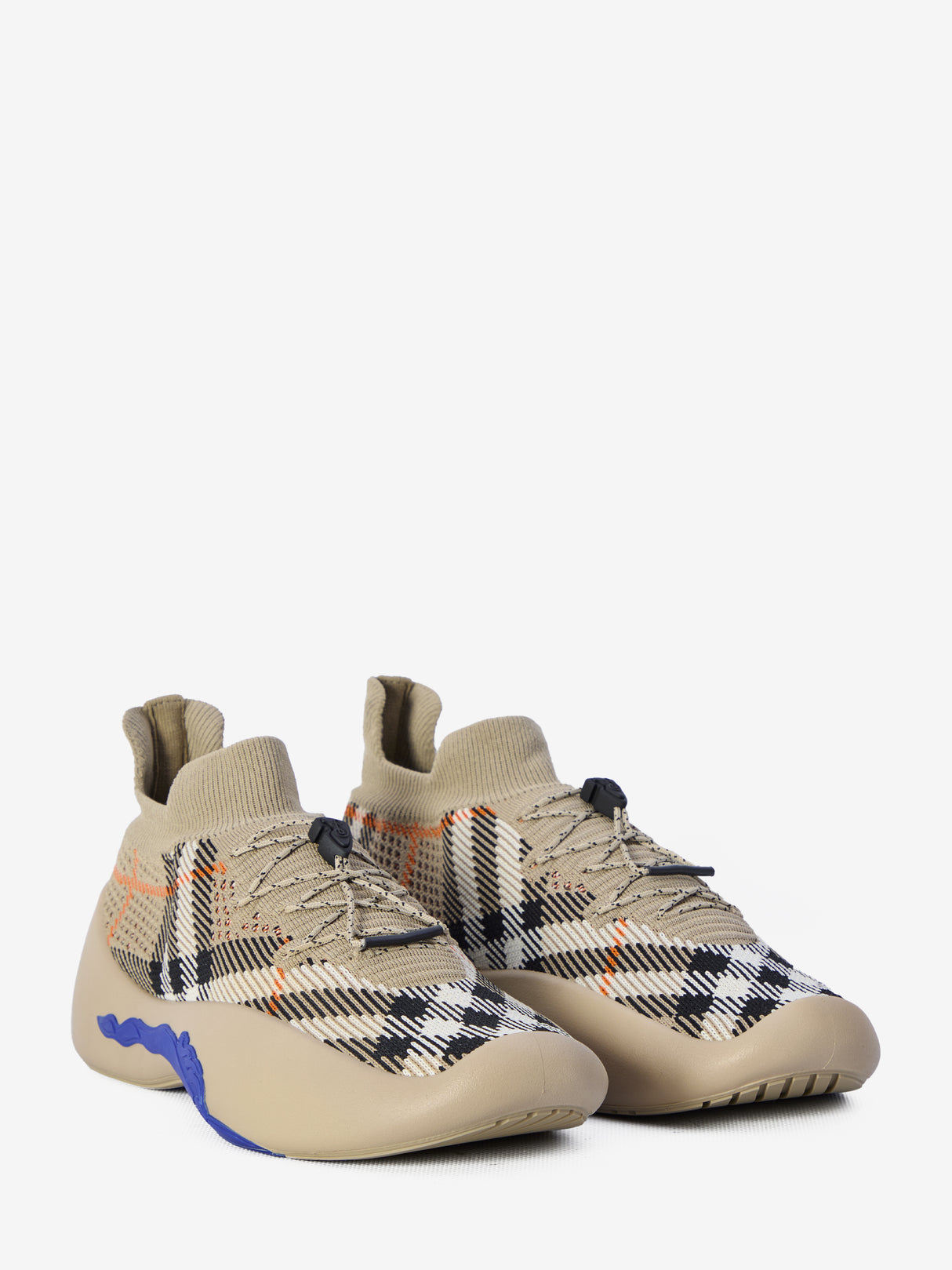 BURBERRY Men's Check Knit Neptune Sneaker