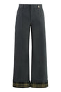 BURBERRY Wide-Leg Trousers with Lapels