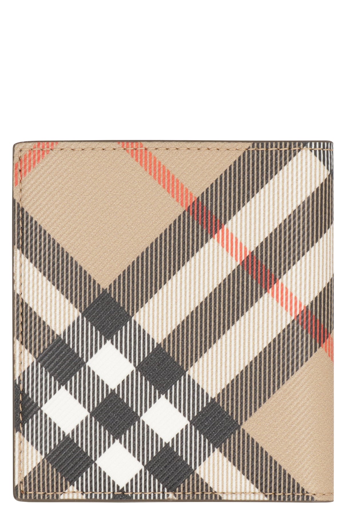 BURBERRY Check Print Mini Wallet for Men