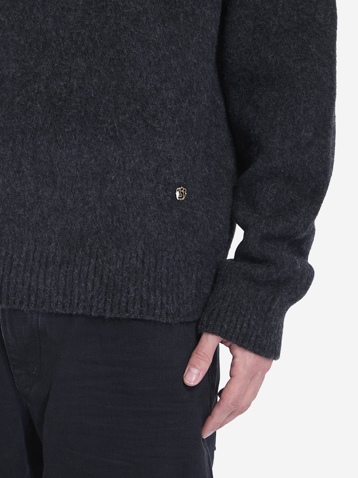 BURBERRY Crewneck Wool and Cashmere Blend Sweater - Regular Fit