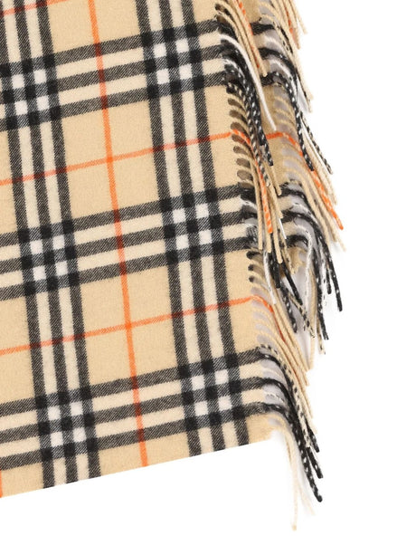 BURBERRY Luxurious Cashmere Scarf in Sand