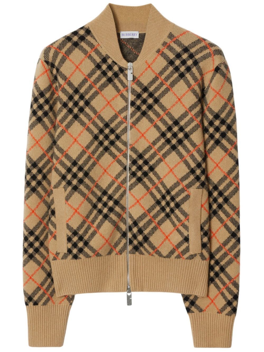 BURBERRY Plaid Cashmere Cardigan for Women - Fall/Winter 2024