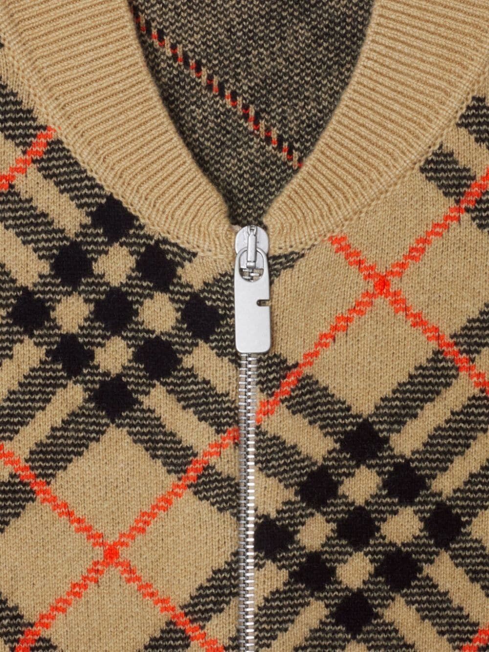 BURBERRY Classic Check Cashmere Cardigan for Men - Fall Winter 2024