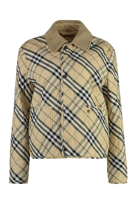 BURBERRY Checkered Design Jacket for Women - FW24