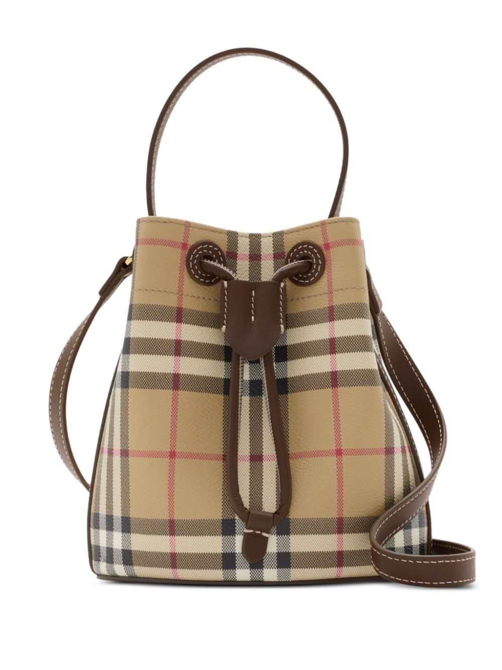 BURBERRY Chic Mini Drawstring Bucket Handbag