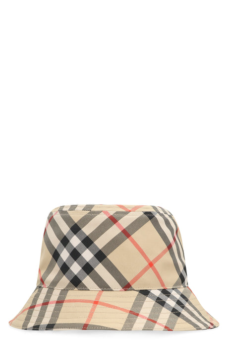 BURBERRY Check Pattern Bucket Hat for Men