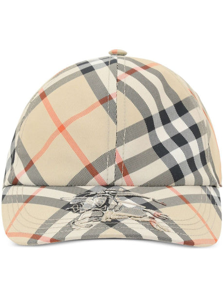 BURBERRY Checks Baseball Cap for Men - SS25 Edition