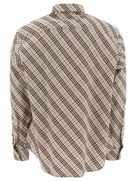 BURBERRY Check Pattern Shirt for Men - SS25