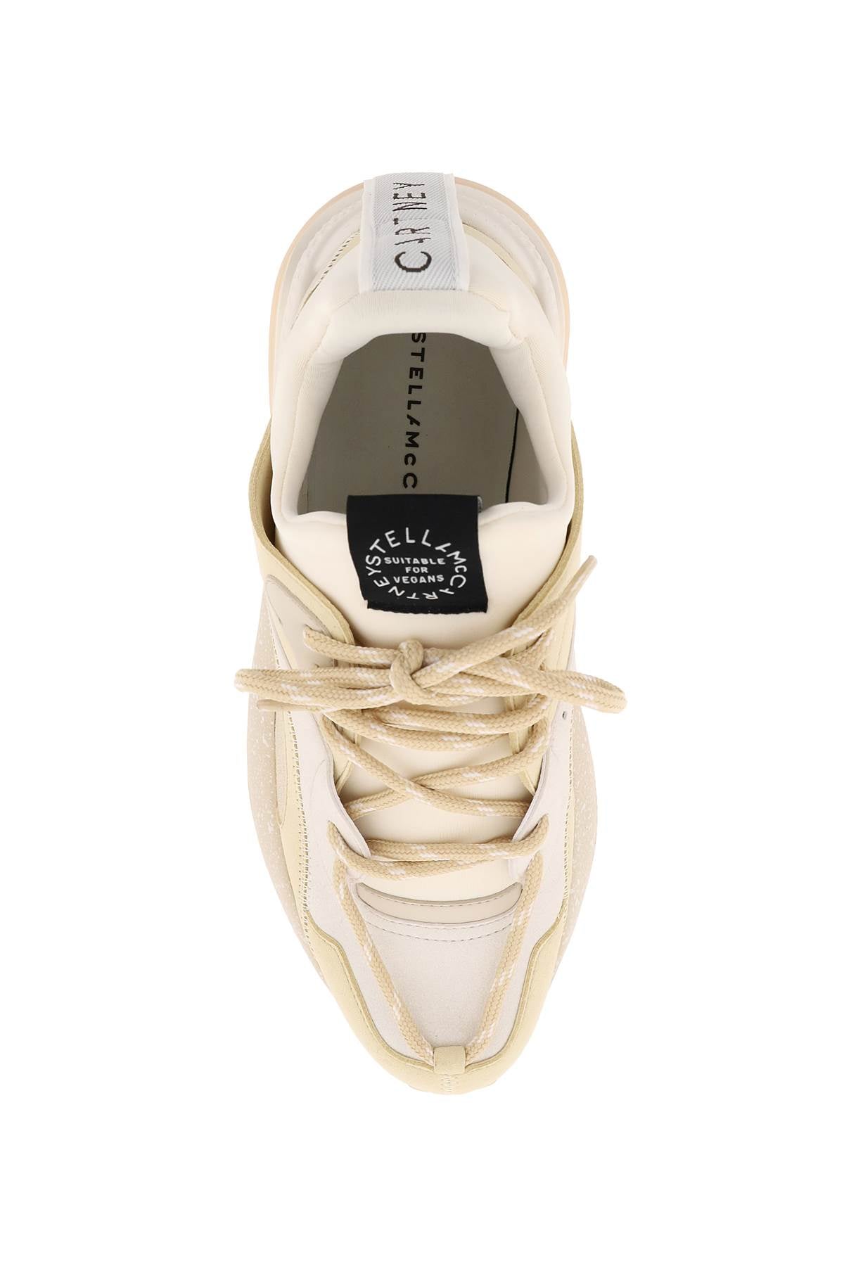 STELLA MCCARTNEY Eco-Friendly Low Trainers in White and Powder for Women (FW23)