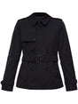 BURBERRY Chic Cotton Short Jacket with Adjustable Waistband - Size M