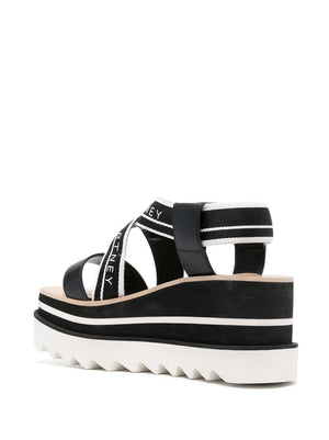 STELLA MCCARTNEY Trendy White and Black Women's Sandals for Summer 2024