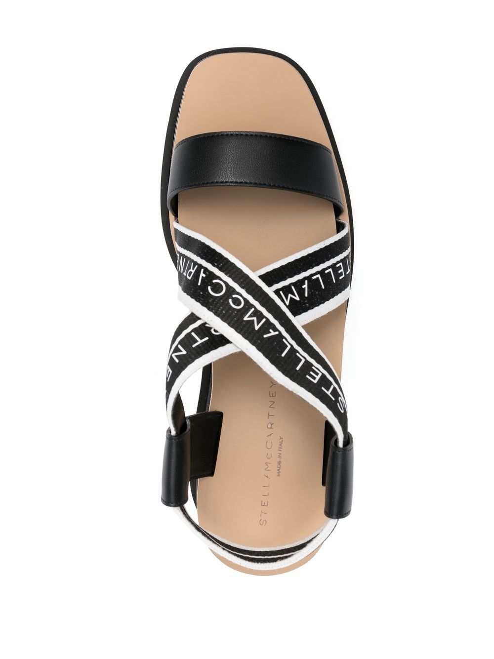 STELLA MCCARTNEY Trendy White and Black Women's Sandals for Summer 2024