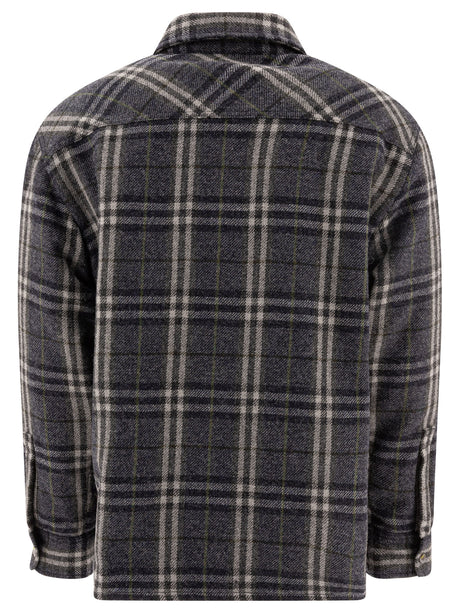 BURBERRY Checkered Design Wool Shirt for Men - SS25