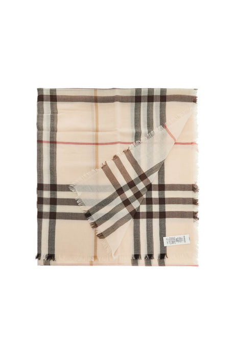 BURBERRY Classic Iconic Check Wool Scarf for Men and Women