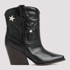 STELLA MCCARTNEY Stylish Black Cowboy Boots for Women - FW23 Collection