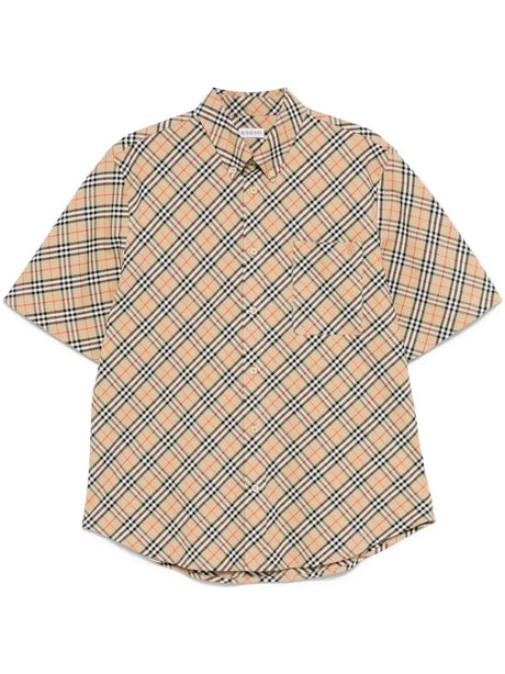 BURBERRY Men's Classic Fit Short-Sleeve Shirt