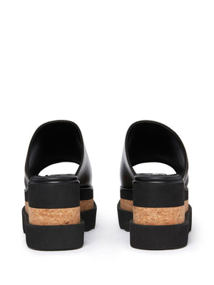 STELLA MCCARTNEY Chic Wedge Platform Slip-On Sandals